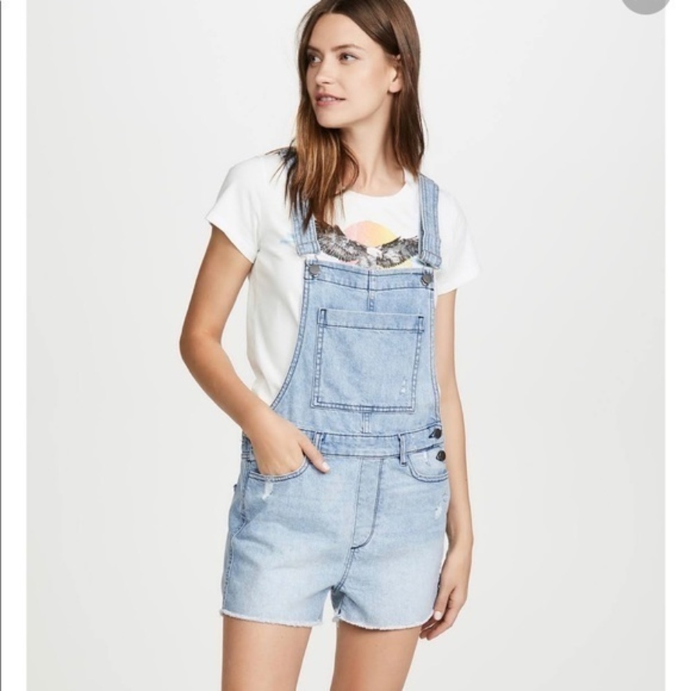 DL1961 ABIGAIL Short Overalls in Crowley Wash
